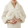 Long Sleeve Shawls Faux Fur Wedding Women