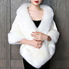 Long Sleeve Shawls Faux Fur Wedding Women
