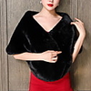 Long Sleeve Shawls Faux Fur Wedding Women