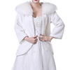 Long Sleeve Shawls Faux Fur Wedding Women