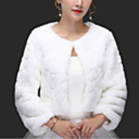 Long Sleeve Shrugs Faux Fur Wedding / Party / Evening Women