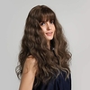 Long Wavy Hair Wig for Women Ombre Brown to Ash Blonde Synthetic Wigs miniinthebox