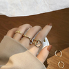 longrui five-piece set opening adjustable ring female niche design japanese and korean simple net celebrity ins tail ring ring miniinthebox