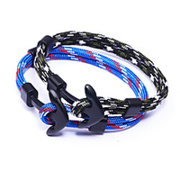 Loom Bracelet Braided Fashion Simple Fashion Trendy Leather Bracelet Jewelry Black / Blue / Army Green For Party Evening Gift Formal Date Festival