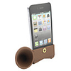 Loudspeaker Horn Stand Holder for iphone 4(brown)