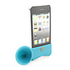 Loudspeaker Horn Stand Holder for iphone 4(green)