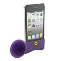 Loudspeaker Horn Stand Holder for iphone 4(purple)