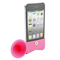 Loudspeaker Horn Stand Holder for iphone 4(roseo)