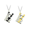 Love Art Words Couple Necklace