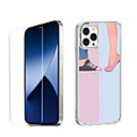 Love Characters Case For Apple iPhone 12 iPhone 11 iPhone 12 Pro Max Unique Design Protective Case with Screen Protector Shockproof Back Cover TPU