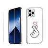 Love Characters Case For Apple iPhone 12 iPhone 11 iPhone 12 Pro Max Unique Design Protective Case with Screen Protector Shockproof Back Cover TPU