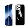 Love Characters Case For Apple iPhone 12 iPhone 11 iPhone 12 Pro Max Unique Design Protective Case with Screen Protector Shockproof Back Cover TPU