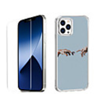 Love Characters Case For Apple iPhone 12 iPhone 11 iPhone 12 Pro Max Unique Design Protective Case with Screen Protector Shockproof Back Cover TPU