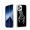 Love Characters Case For Apple iPhone 12 iPhone 11 iPhone 12 Pro Max Unique Design Protective Case with Screen Protector Shockproof Back Cover TPU