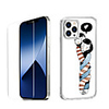 Love Characters Case For Apple iPhone 12 iPhone 11 iPhone 12 Pro Max Unique Design Protective Case with Screen Protector Shockproof Back Cover TPU