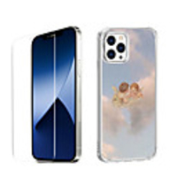 Love Characters Case For Apple iPhone 12 iPhone 11 iPhone 12 Pro Max Unique Design Protective Case with Screen Protector Shockproof Back Cover TPU