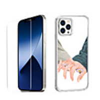 Love Characters Case For Apple iPhone 12 iPhone 11 iPhone 12 Pro Max Unique Design Protective Case with Screen Protector Shockproof Back Cover TPU