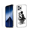 Love Characters Case For Apple iPhone 12 iPhone 11 iPhone 12 Pro Max Unique Design Protective Case with Screen Protector Shockproof Back Cover TPU