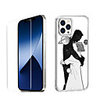 Love Characters Case For Apple iPhone 12 iPhone 11 iPhone 12 Pro Max Unique Design Protective Case with Screen Protector Shockproof Back Cover TPU