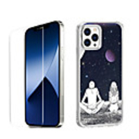 Love Characters Case For Apple iPhone 12 iPhone 11 iPhone 12 Pro Max Unique Design Protective Case with Screen Protector Shockproof Back Cover TPU