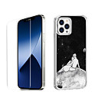 Love Characters Case For Apple iPhone 12 iPhone 11 iPhone 12 Pro Max Unique Design Protective Case with Screen Protector Shockproof Back Cover TPU