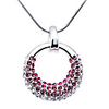 Love Circle Crystal And Zircon Necklace