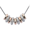 Love Circle Zircon Alloy Necklace