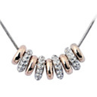 Love Circle Zircon Alloy Necklace