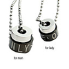Love Only Rotatable Titanium Steel Couples Necklace