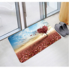 Love Tree Red Maple Leaf Digital Printing Floor Mat Modern Bath Mats Nonwoven / Memory Foam Novelty Bathroom