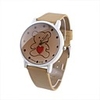 Lovely Bear Fashion Girl Women Wrist Watch Cream-colored A139