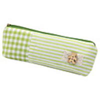 Lovely Fabric Pencil Case With Grid Design