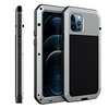 Lovemei Aluminum Metal Case for iPhone 12 Pro Max Shockproof Extreme Hybrid Full Body Military Rugged Heavy Duty Dual Layer Screw Bumper Cover for Apple iPhone 12 Pro Max 6.7