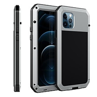 Lovemei Aluminum Metal Case for iPhone 12 Pro Max Shockproof Extreme Hybrid Full Body Military Rugged Heavy Duty Dual Layer Screw Bumper Cover for Apple iPhone 12 Pro Max 6.7