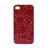 Lovers Bear Classy Case for iphone4(Red)