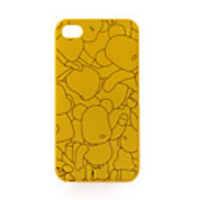 Lovers Bear Classy Case for iphone4(Yellow)