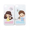 Lovers In Words Protective PVC Cases For iPhone 4