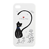 Lovers Protective PVC Case Cover for IPhone4(white)