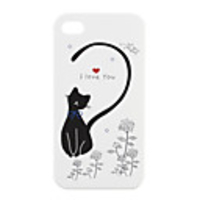 Lovers Protective PVC Case Cover for IPhone4(white)