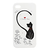Lovers Protective PVC Case Cover for IPhone4(white)