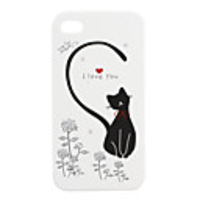 Lovers Protective PVC Case Cover for IPhone4(white)