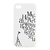 Lovers Protective PVC Case Cover for IPhone4(white)