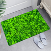 Loving Green Clover Digital Printing Floor Mat Modern Bath Mats Nonwoven / Memory Foam Novelty Bathroom
