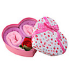 Loving Heart Rose Flower Towel Valentine/Party​/Wedding Gift with A Loving Heart Shaped Box
