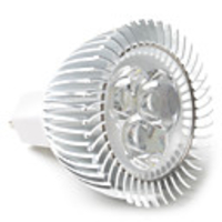 LS104 MR16 White Bulb with 3 x 1W LED (Warm,  Cold)