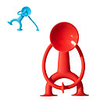 LT.Squishies 1 pcs Fidget Toy Suction Cup Figure Silicon Family Stress and Anxiety Relief Office Desk Toys Kid