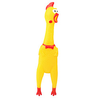 LT.Squishies Tricky Toy Rubber Chicken Stress Reliever Decompression Toys Chicken Screaming Chicken Soft Plastic Rubber 3 pcs Adults