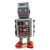 LT.Squishies Wind-up Toy Educational Toy Novelty Warrior Robot Metalic 1 pcs Toy Gift