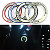 Luminous Alloy Car Ignition Switch Cover Auto Accessories Car Stickers Circle Light Decoration For TOYOTA COROLLA LEVIN Motor
