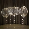 Luminous Transparent Helium Bobo Bubble Ballons Christmas Wedding Birthday Party Decorations LED String Light Up Balloons miniinthebox